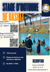 Stage Octobre 2024 - U9/U11 @ Salle Jean Vincent